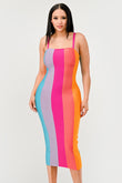 Colorful Bandage Dress