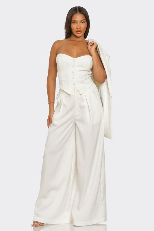 Ivory Three Piece Suit