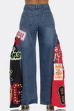 All Patched Up Wide Leg Jeans