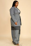 Pinstripe Patchwork Grey Suit