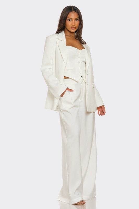 Ivory Three Piece Suit