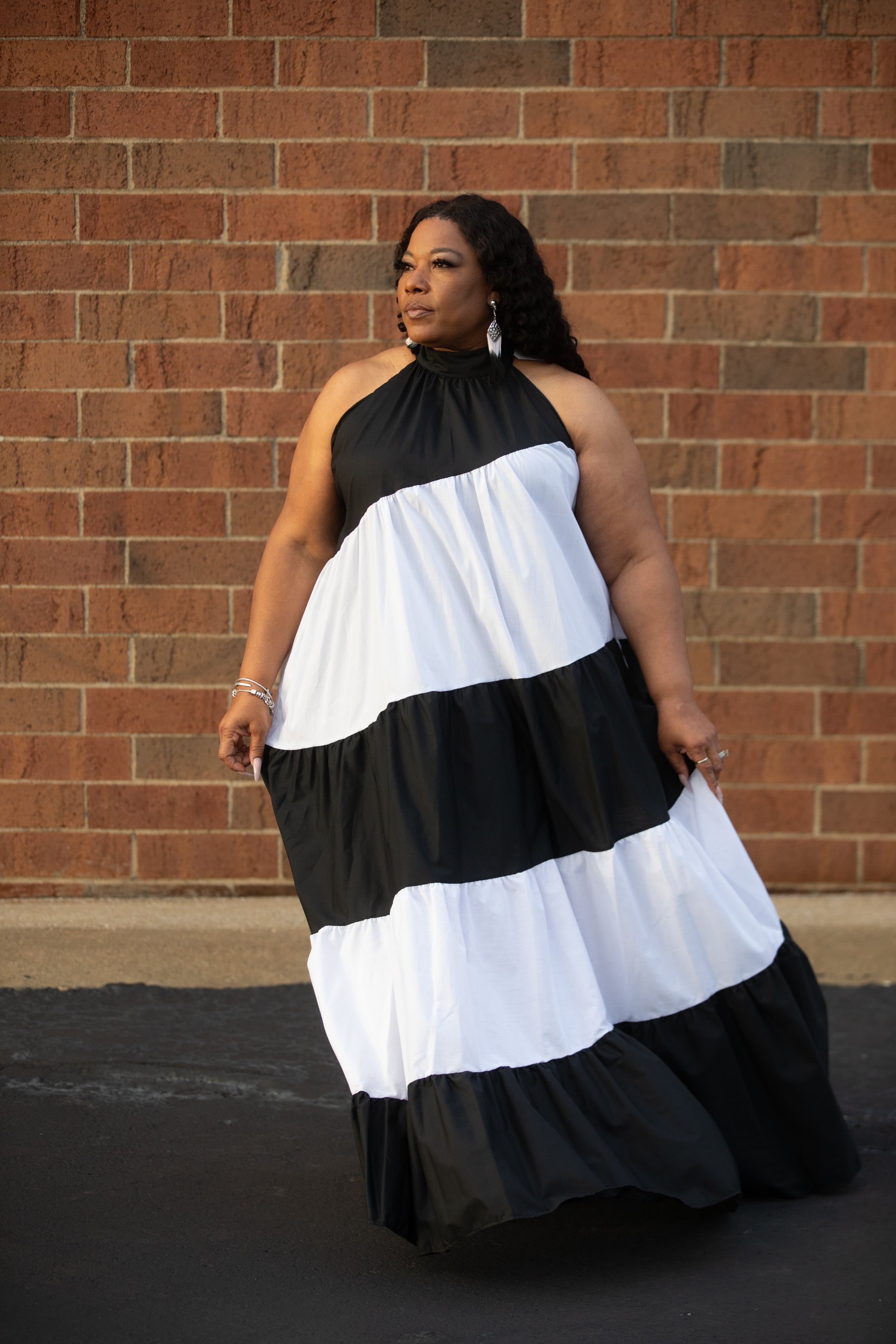 Black and White Dress