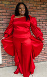 Red Ruffle Pants