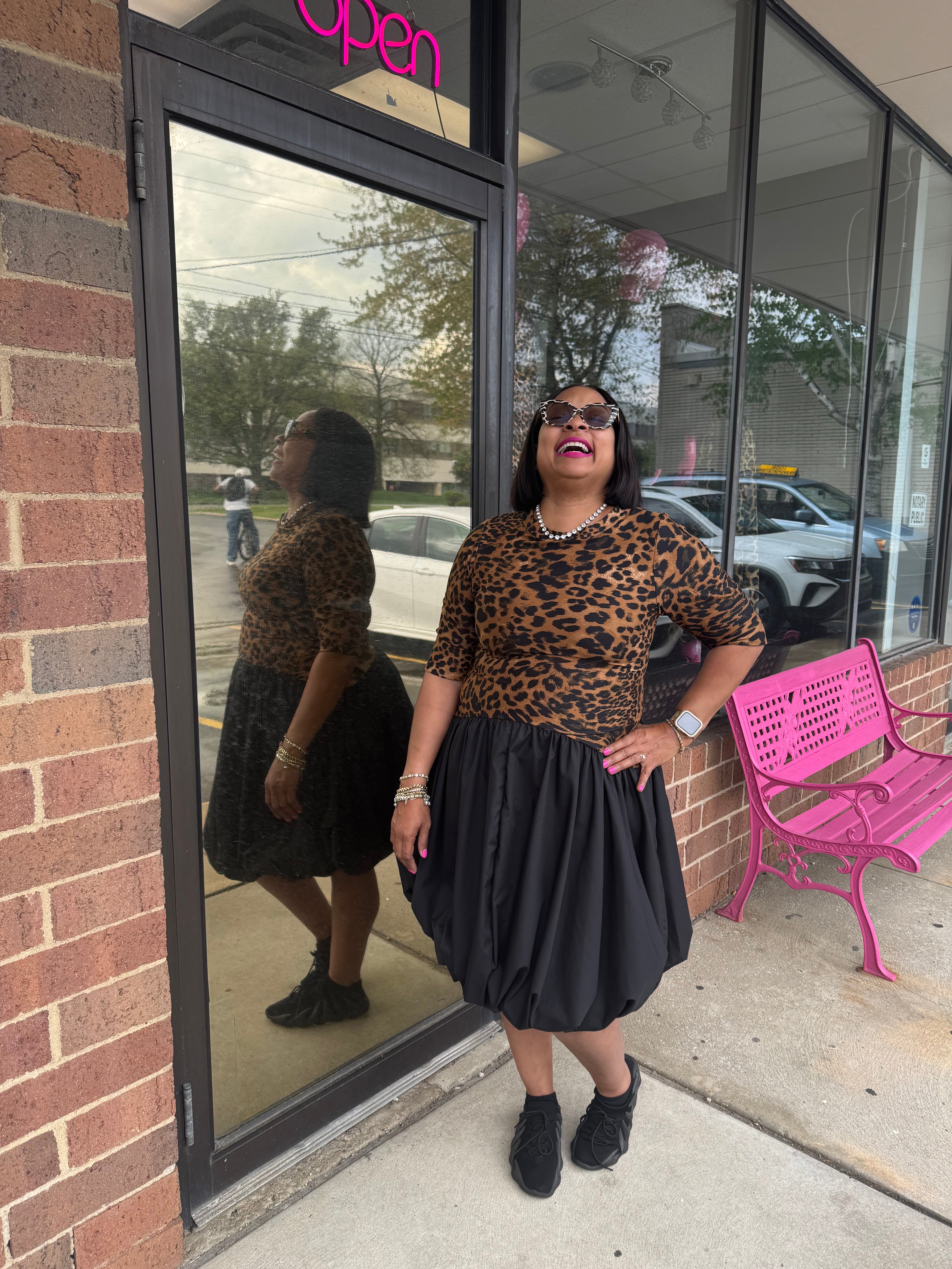Leopard Bubble Dress