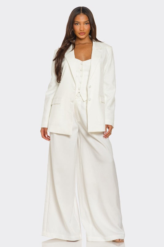 Ivory Three Piece Suit