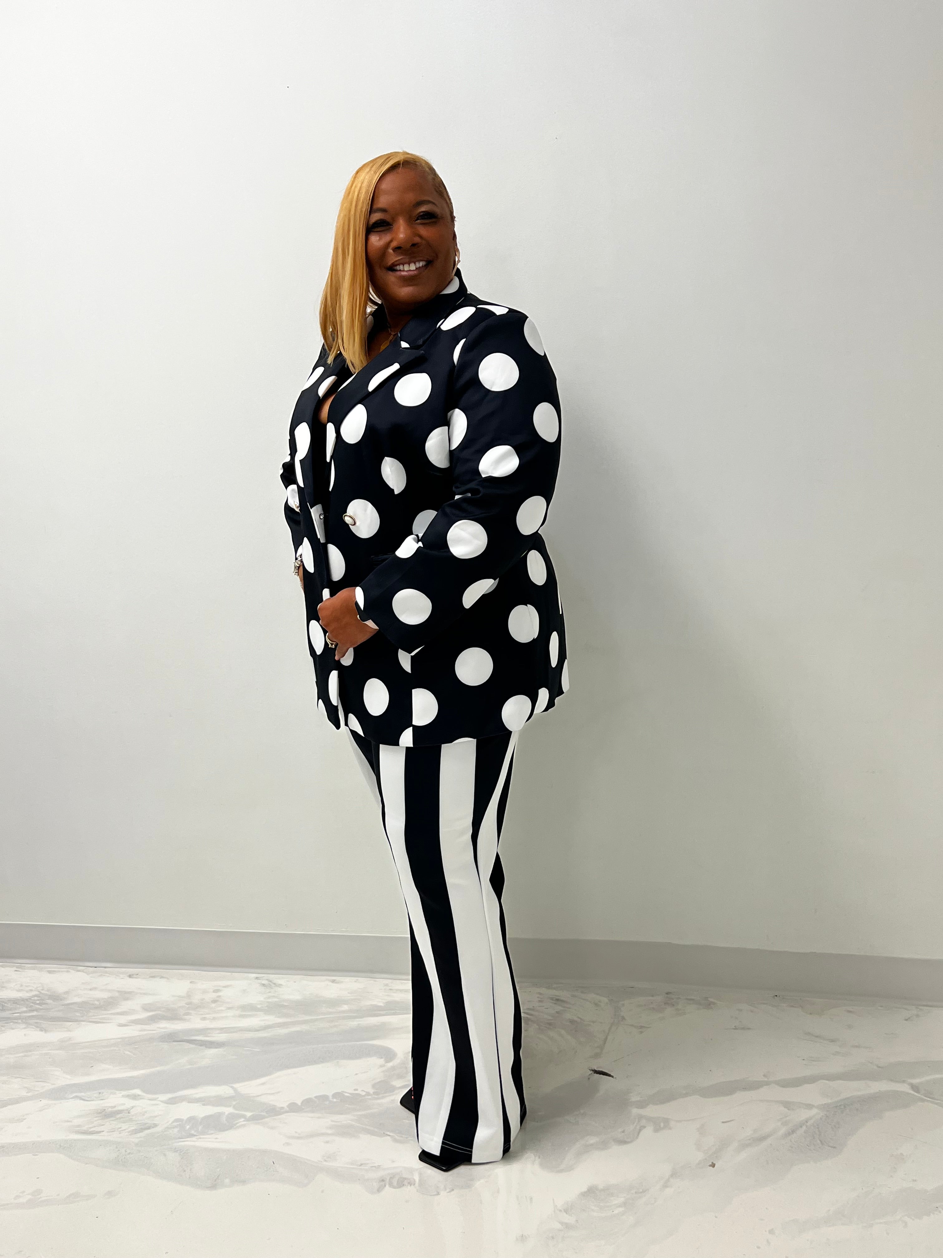 Polka Dot Pant suit