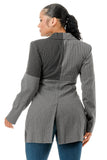 Pinstripe Patchwork Grey Suit