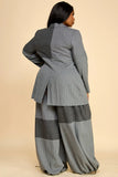 Pinstripe Patchwork Grey Suit