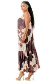 Cow Print Maxi Dress
