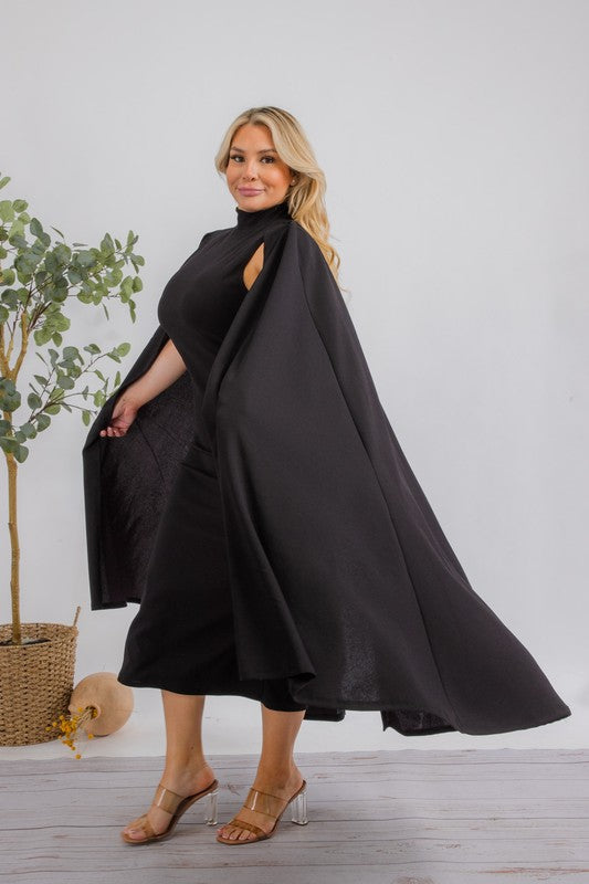 Black Cape Dress