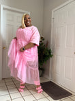 Pink Tulle T-Shirt Dress