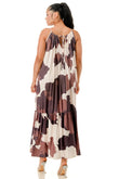 Cow Print Maxi Dress