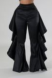 Black Ruffle Pants