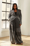 Pinstripe Patchwork Grey Suit