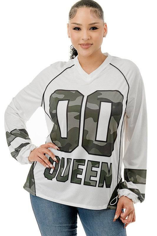 Camo Queen Top